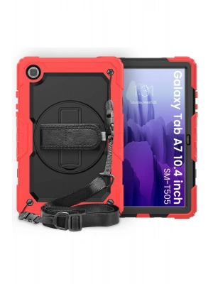 Newface Samsung Galaxy T500 Tab A7 10.4 Kılıf Pars Tablet Kapak - Kırmızı
