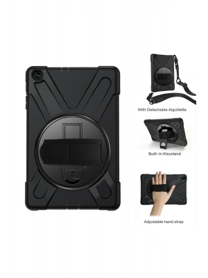 Newface Samsung Galaxy T510 Tab A 10.1 Kılıf Amazing Tablet Kapak - Siyah