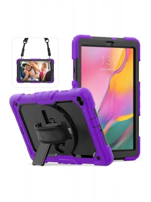 Newface Samsung Galaxy T510 Tab A 10.1 Kılıf Pars Tablet Kapak - Mor