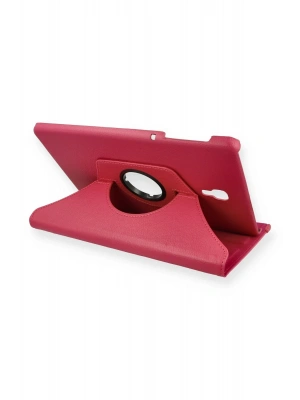 Newface Samsung Galaxy T590 Tab A 10.5 Kılıf 360 Tablet Deri Kılıf - Pembe