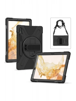 Newface Samsung Galaxy T737 Tab S7 FE 12.4 Kılıf Amazing Tablet Kapak - Siyah