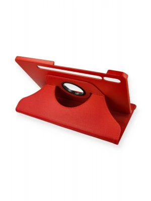 Newface Samsung Galaxy T860 Tab S6 10.5 Kılıf 360 Tablet Deri Kılıf - Kırmızı