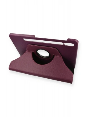 Newface Samsung Galaxy T870 Tab S7 11 Kılıf 360 Tablet Deri Kılıf - Mürdüm