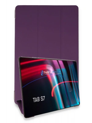 Newface Samsung Galaxy T870 Tab S7 11 Kılıf Tablet Smart Kılıf - Mor