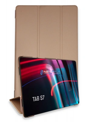 Newface Samsung Galaxy T870 Tab S7 11 Kılıf Tablet Smart Kılıf - Rose Gold