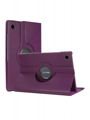 Newface Samsung Galaxy Tab A11 360 Tablet Deri Kılıf - Mürdüm