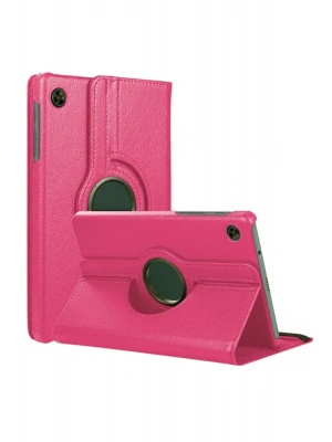 Newface Samsung Galaxy Tab A11 360 Tablet Deri Kılıf - Pembe