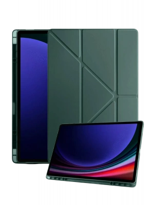 Newface Samsung Galaxy Tab A11 Kalemlikli Mars Tablet Kılıfı - Koyu Yeşil