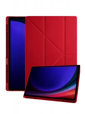 Newface Samsung Galaxy Tab A11 Plus Kalemlikli Mars Tablet Kılıfı - Kırmızı