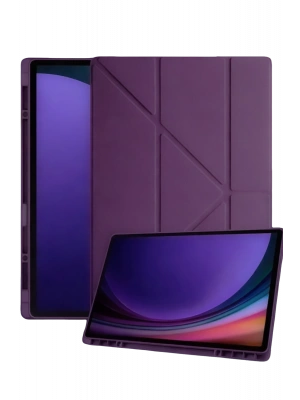 Newface Samsung Galaxy Tab A11 Plus Kalemlikli Mars Tablet Kılıfı - Mürdüm