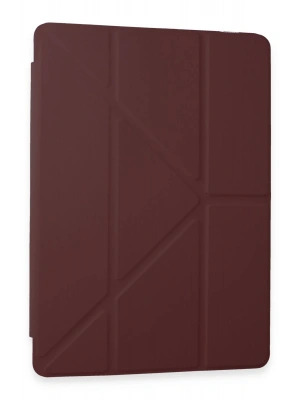 Newface Samsung Galaxy Tab A9 Kılıf Kalemlikli Mars Tablet Kılıfı - Mürdüm