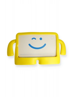 Newface Samsung Galaxy Tab A9 Kılıf Karakter Tablet Silikon - Sarı