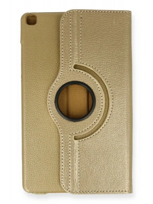 Newface Samsung Galaxy Tab A9 Plus Kılıf 360 Tablet Deri Kılıf - Gold