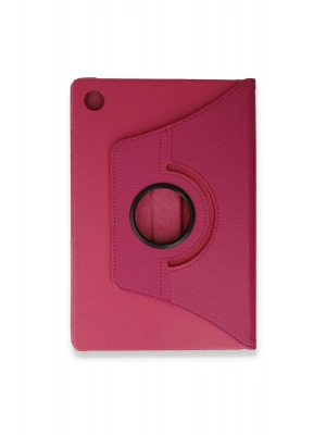 Newface Samsung Galaxy Tab A9 Plus Kılıf 360 Tablet Deri Kılıf - Pembe