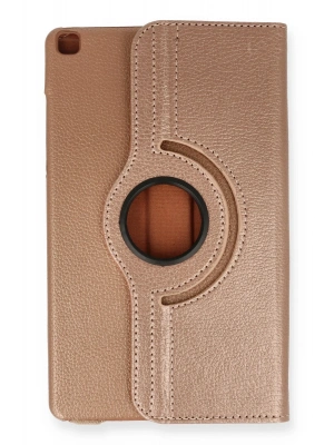 Newface Samsung Galaxy Tab A9 Plus Kılıf 360 Tablet Deri Kılıf - Rose Gold