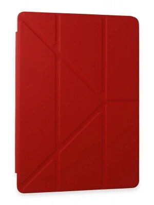 Newface Samsung Galaxy Tab A9 Plus Kılıf Kalemlikli Mars Tablet Kılıfı - Kırmızı