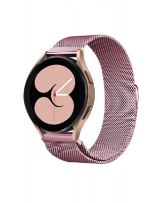 Newface Samsung Galaxy Watch 4 Metal Mıknatıslı Kordon - Rose