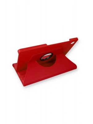 Newface Samsung Galaxy X200 Tab A8 10.5 Kılıf 360 Tablet Deri Kılıf - Kırmızı