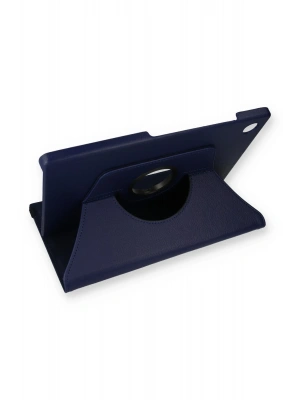 Newface Samsung Galaxy X200 Tab A8 10.5 Kılıf 360 Tablet Deri Kılıf - Lacivert