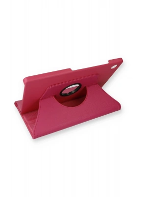 Newface Samsung Galaxy X200 Tab A8 10.5 Kılıf 360 Tablet Deri Kılıf - Pembe