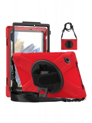 Newface Samsung Galaxy X200 Tab A8 10.5 Kılıf Amazing Tablet Kapak - Kırmızı