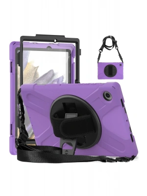 Newface Samsung Galaxy X200 Tab A8 10.5 Kılıf Amazing Tablet Kapak - Mor
