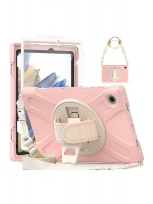 Newface Samsung Galaxy X200 Tab A8 10.5 Kılıf Amazing Tablet Kapak - Pembe