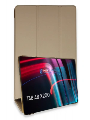 Newface Samsung Galaxy X200 Tab A8 10.5 Kılıf Tablet Smart Kılıf - Gold