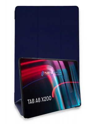 Newface Samsung Galaxy X200 Tab A8 10.5 Kılıf Tablet Smart Kılıf - Lacivert
