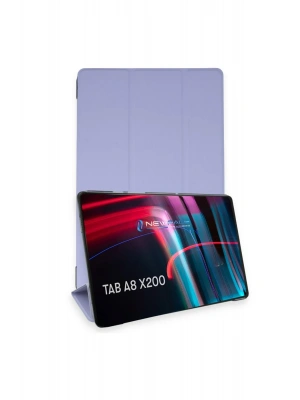 Newface Samsung Galaxy X200 Tab A8 10.5 Kılıf Tablet Smart Kılıf - Lila