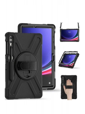 Newface Samsung Galaxy X610 Tab S9 FE Plus 12.4 Kılıf Amazing Tablet Kapak - Siyah