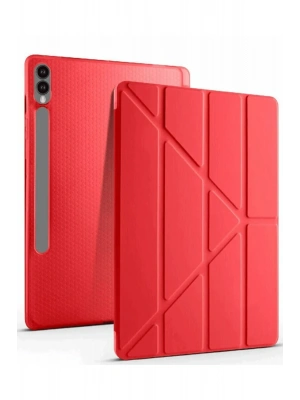 Newface Samsung Galaxy X610 Tab S9 FE Plus 12.4 Kılıf Kalemlikli Mars Tablet Kılıfı - Kırmızı