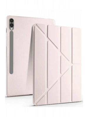 Newface Samsung Galaxy X610 Tab S9 FE Plus 12.4 Kılıf Kalemlikli Mars Tablet Kılıfı - Rose Gold