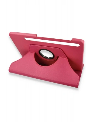 Newface Samsung Galaxy X800 Tab S8 Plus 12.4 Kılıf 360 Tablet Deri Kılıf - Pembe