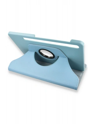 Newface Samsung Galaxy X800 Tab S8 Plus 12.4 Kılıf 360 Tablet Deri Kılıf - Turkuaz