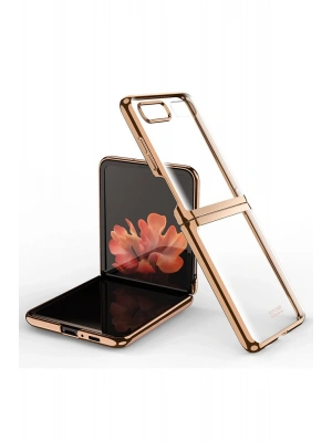 Newface Samsung Galaxy Z Flip 4 Kılıf Fold Element Kapak - Gold