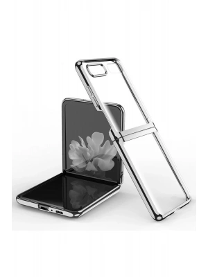 Newface Samsung Galaxy Z Flip 4 Kılıf Fold Element Kapak - Gümüş
