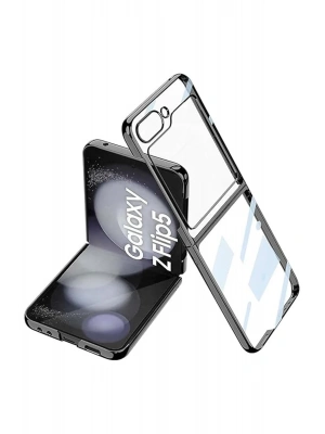 Newface Samsung Galaxy Z Flip 5 Kılıf Fold Element Kapak - Siyah