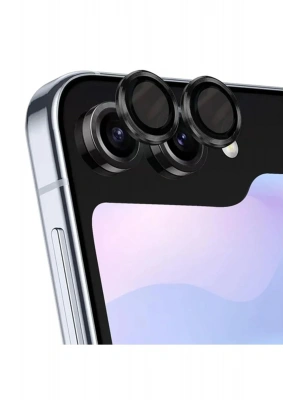 Newface Samsung Galaxy Z Flip 5 Valdez Metal Kamera Lens - Siyah