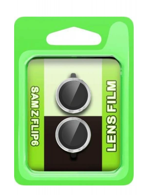 Newface Samsung Galaxy Z Flip 6 Raze Metal Kamera Lens - Gümüş