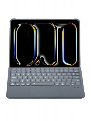 Newface T5507D iPad Pro 11 (2022) Kılıf Palermo Ledli Klavyeli Standlı Tablet Kılıfı - Siyah