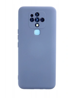 Newface Tecno Camon 16 Kılıf Nano içi Kadife Silikon - Gri