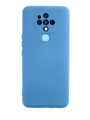 Newface Tecno Camon 16 Kılıf Nano içi Kadife Silikon - Mavi