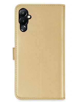Newface Tecno Pova 4 Kılıf Trend S Plus Kapaklı Kılıf - Gold