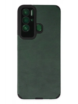 Newface Tecno Pova Neo Kılıf Loop Deri Silikon - Yeşil