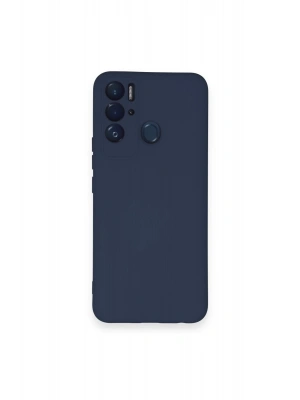 Newface Tecno Pova Neo Kılıf Nano içi Kadife Silikon - Lacivert