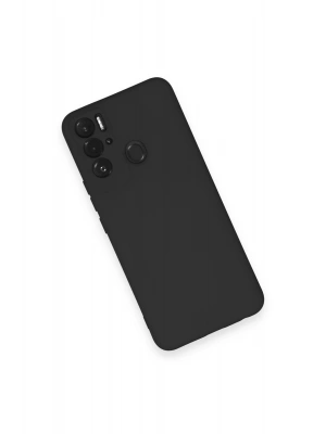 Newface Tecno Pova Neo Kılıf Nano içi Kadife Silikon - Siyah