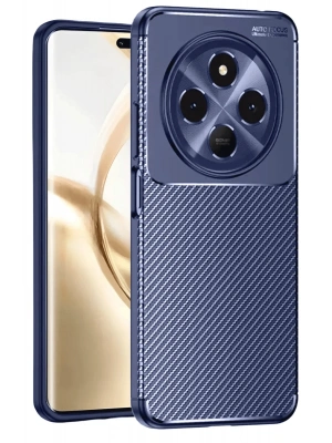 Newface Tecno Spark 30 Kılıf Auto Focus Karbon Kapak - Lacivert