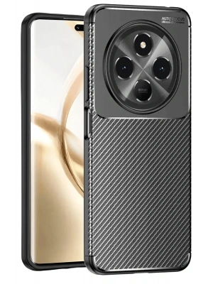 Newface Tecno Spark 30C Kılıf Auto Focus Karbon Kapak - Siyah