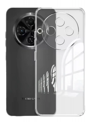 Newface Tecno Spark 30C Kılıf Lüx Şeffaf Silikon